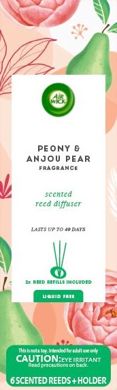 AIR WICK® Reed Diffuser - Peony & Anjou Pear (Liquid Free) (Discontinued)